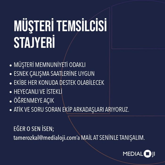 Müşteri Temsilcisi Stajyeri İş İlanları