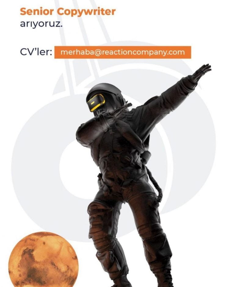 Kıdemli Copywriter ReAction Company Kıdemli Copywriter Arıyor