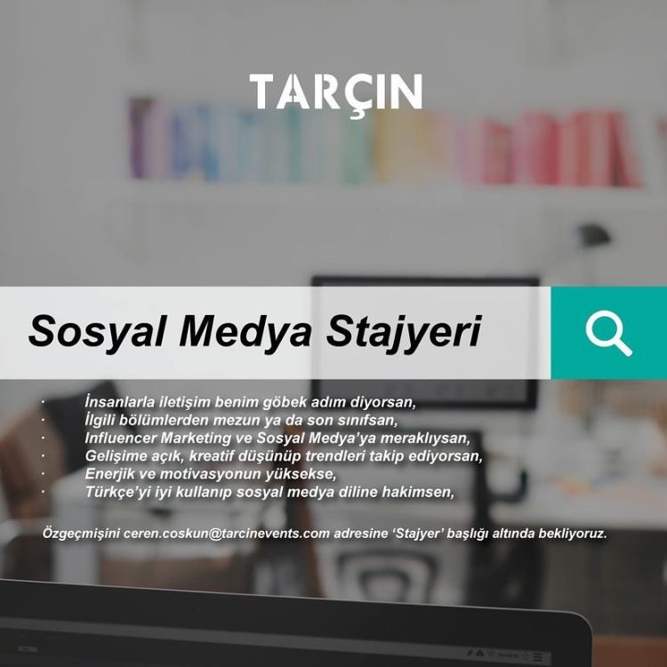 Sosyal Medya Stajyeri ilanları Sosyal Medya Stajyeri