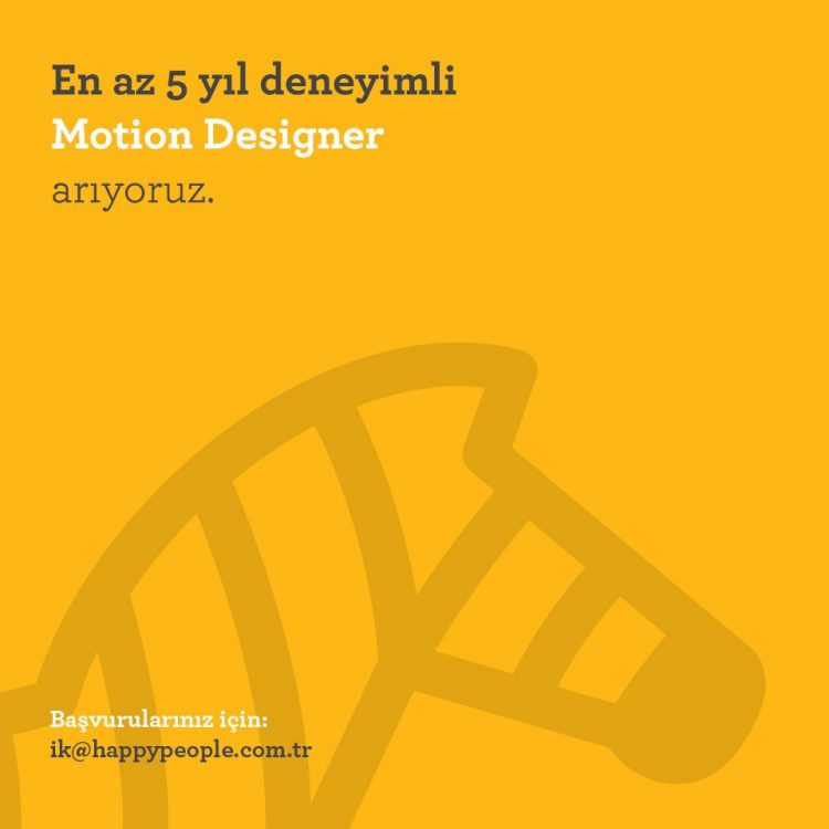 Motion Designer arayanlar