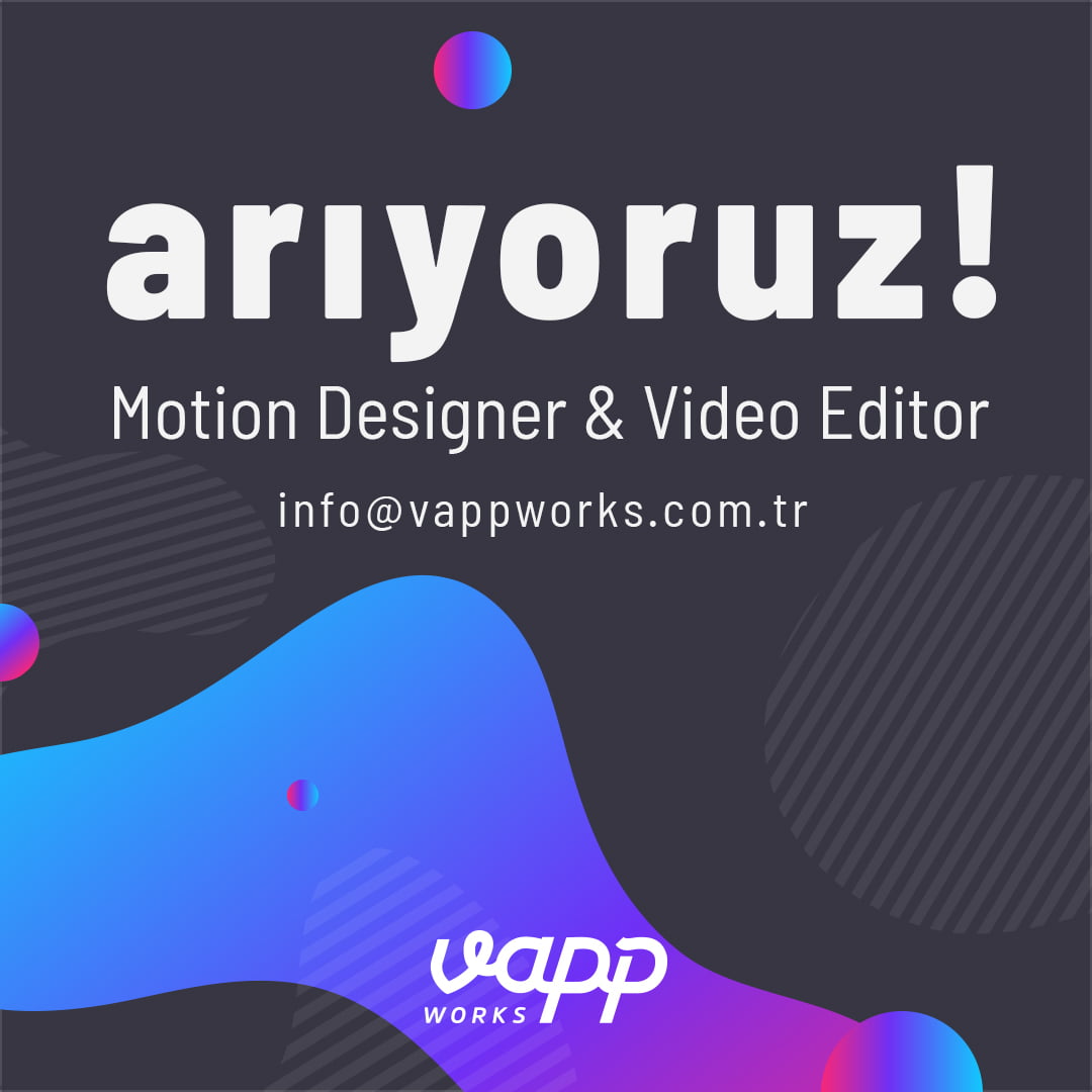 Motion Designer & Video Editor İş İlanları Motion Designer & Video Editor Arayanlar