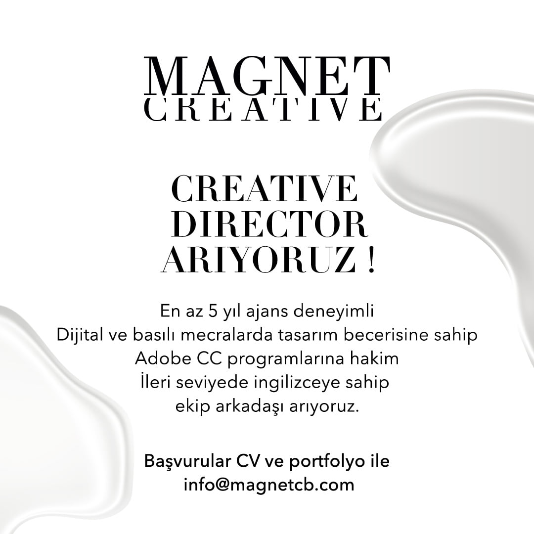 Creative Director Aranıyor - Magnet Creative Branding Creative Director Aranıyor - Magnet Creative Branding