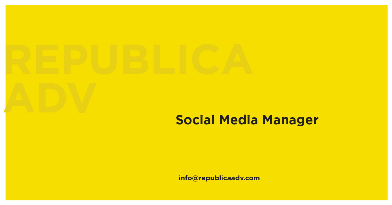 Social Media Manager arayanlar Social Media Manager iş ilanları Republica