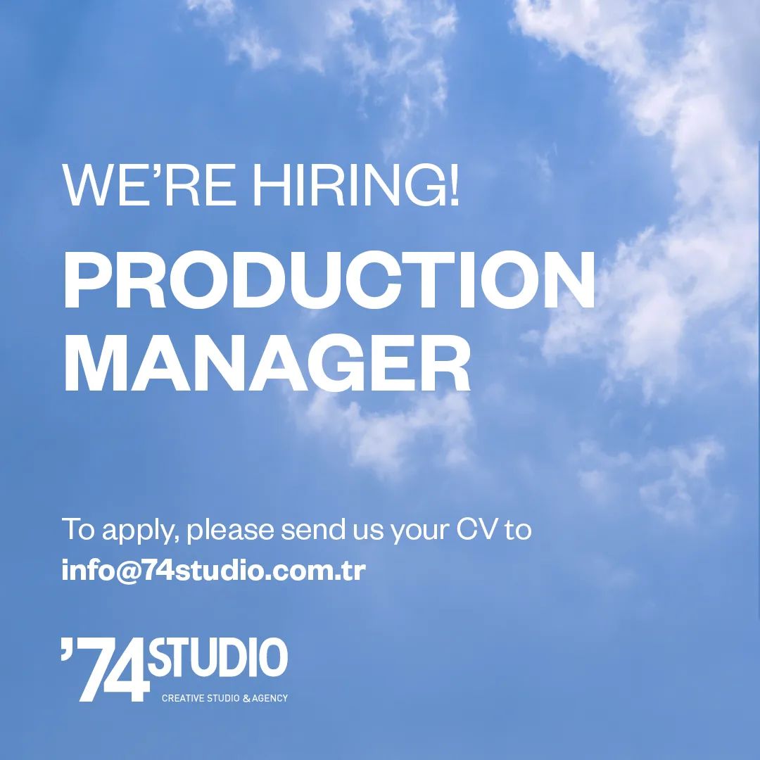 Production Manager arayanlar Production Manager iş ilanları 74 STUDIO