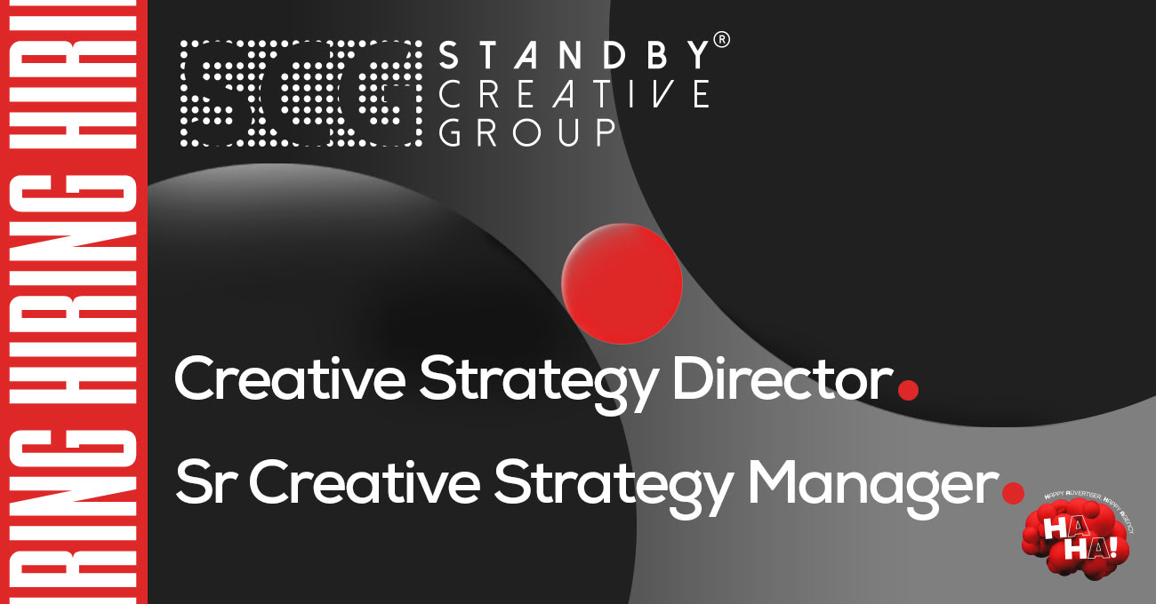 Creative Strategy Director ve Sr. Creative Strategy Manager Aranıyor – STANDBY CREATIVE GROUP