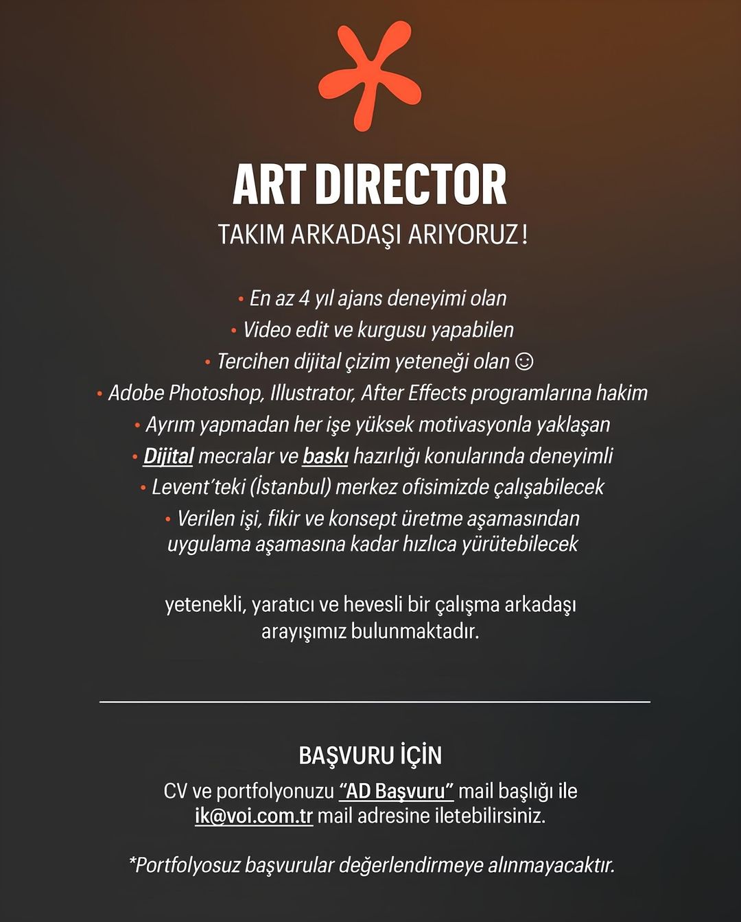 Art Director arayanlar Art Director Aranıyor - Voi Coffee
