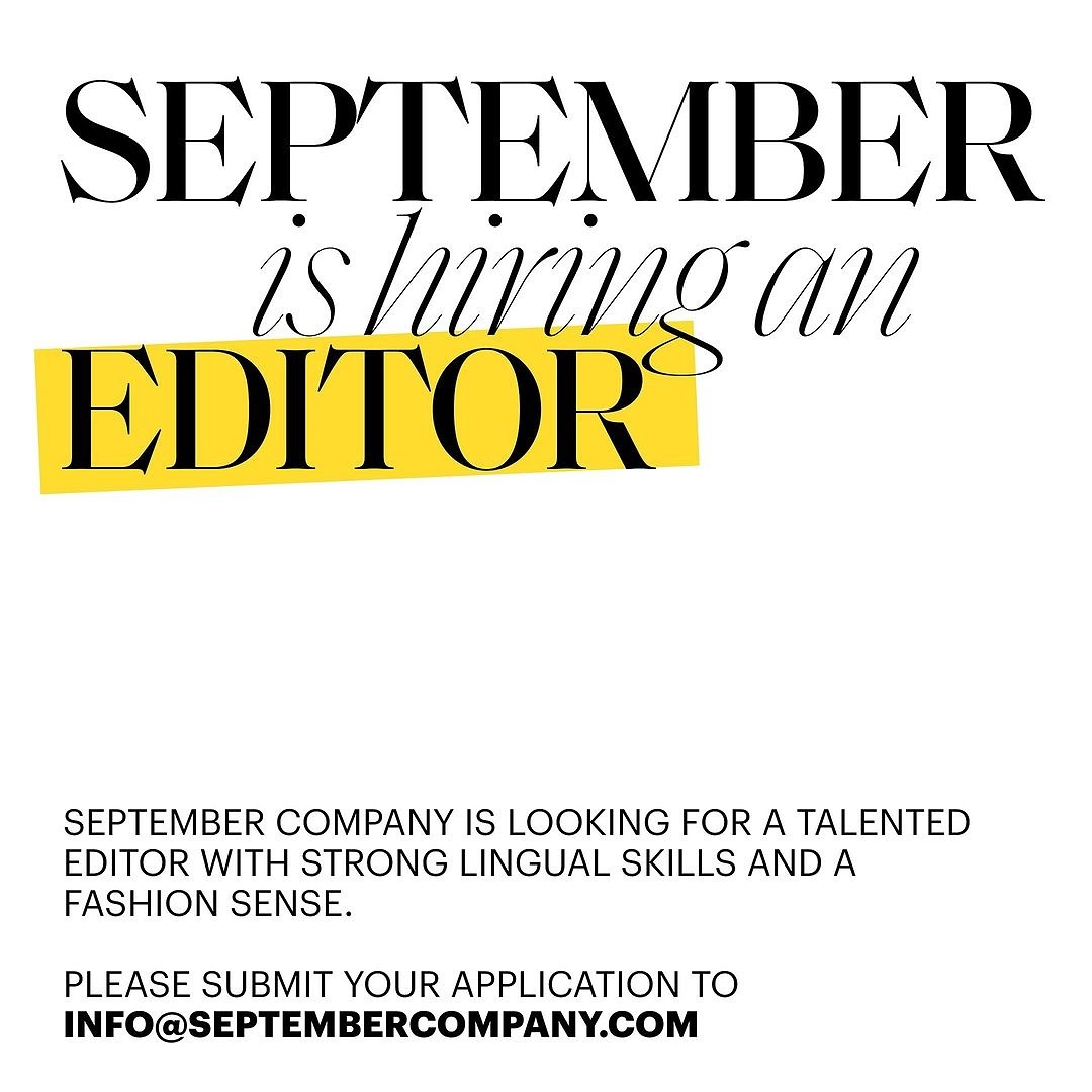 Editor aranıyor September Company Editor - September Company
