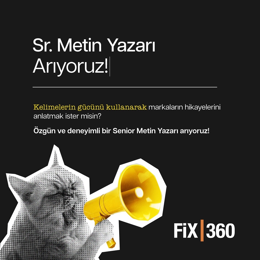 Senior Metin Yazarı aryanlar Fix360 Agency Senior Metin Yazarı iş ilanları Fix360 Agency