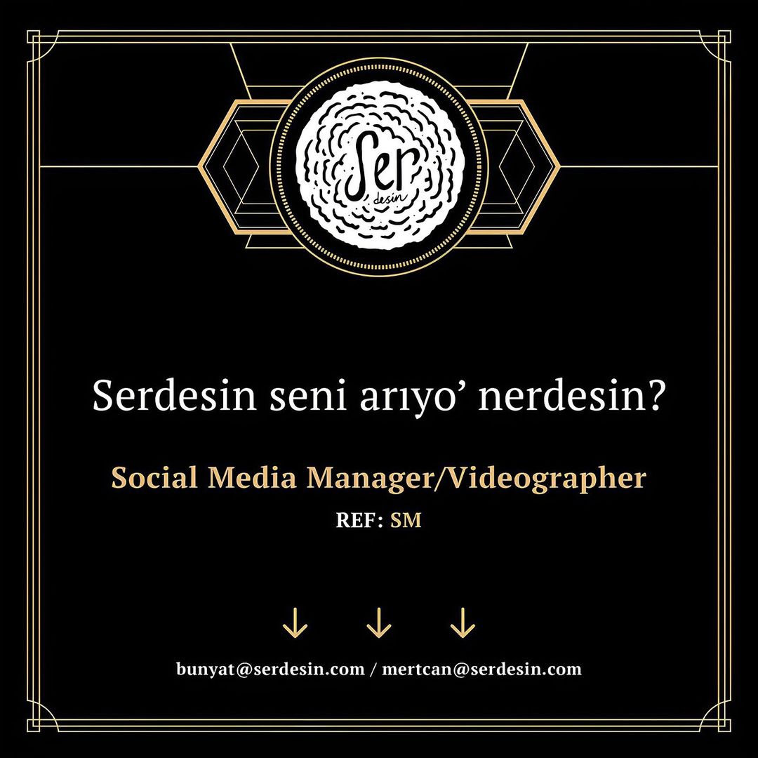 Sosyal Medya Yöneticisi ve Videographer arayanlar Serdesin Sosyal Medya Yöneticisi ve Videographer iş ilanları – Serdesin