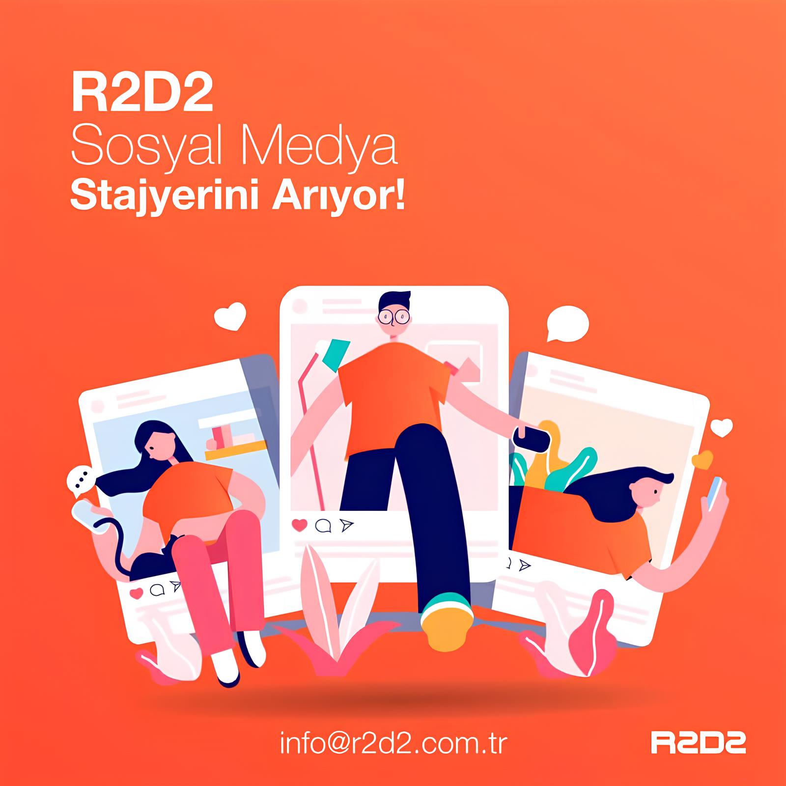Sosyal Medya Stajyeri arayanlar - R2D2 Reklam Ajansı Sosyal Medya Stajyeri iş ilanları - R2D2 Reklam Ajansı