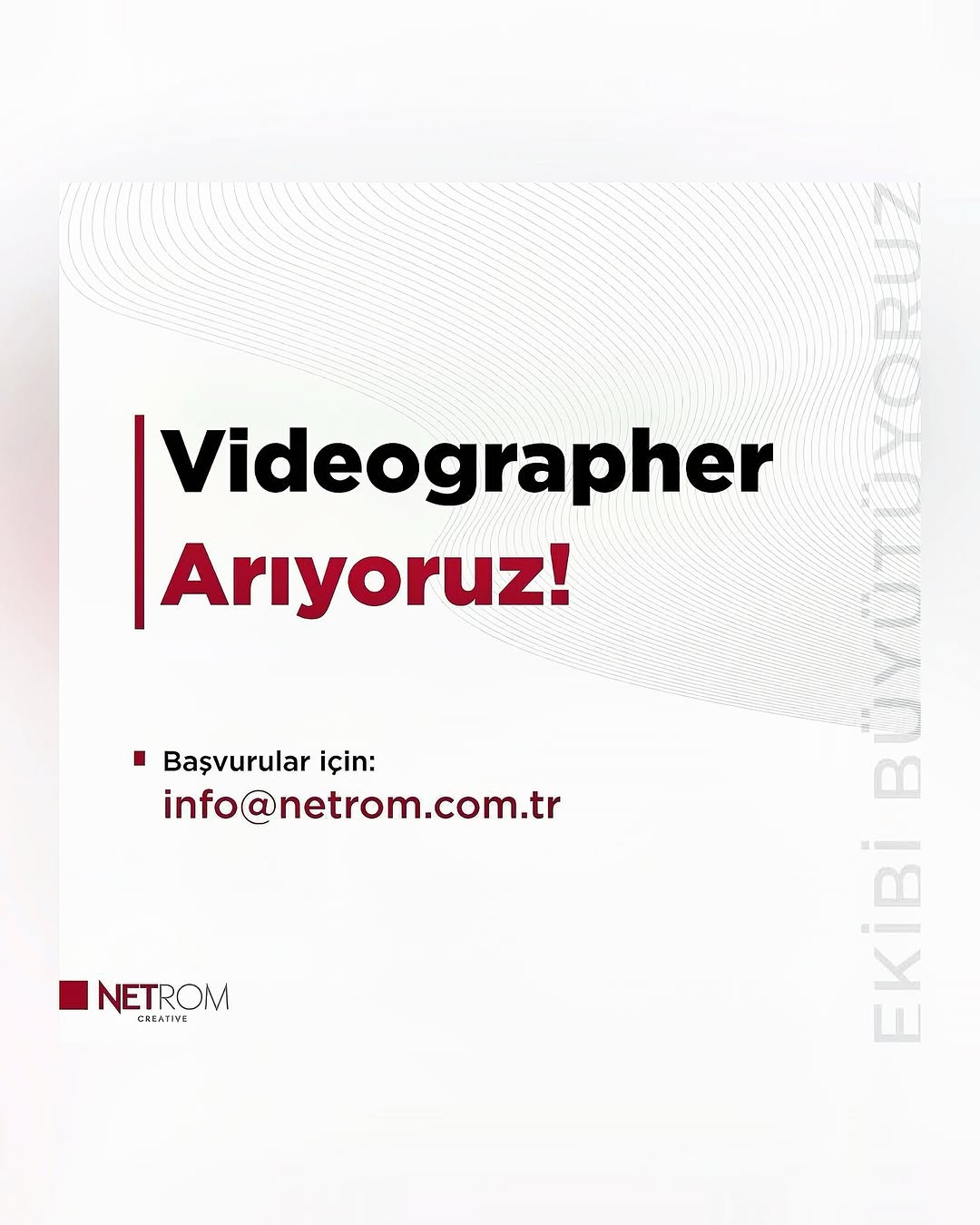 Videographer arayanlar - Netrom Reklam ve İletişim Ajansı Videographer iş ilanları - Netrom Reklam ve İletişim Ajansı