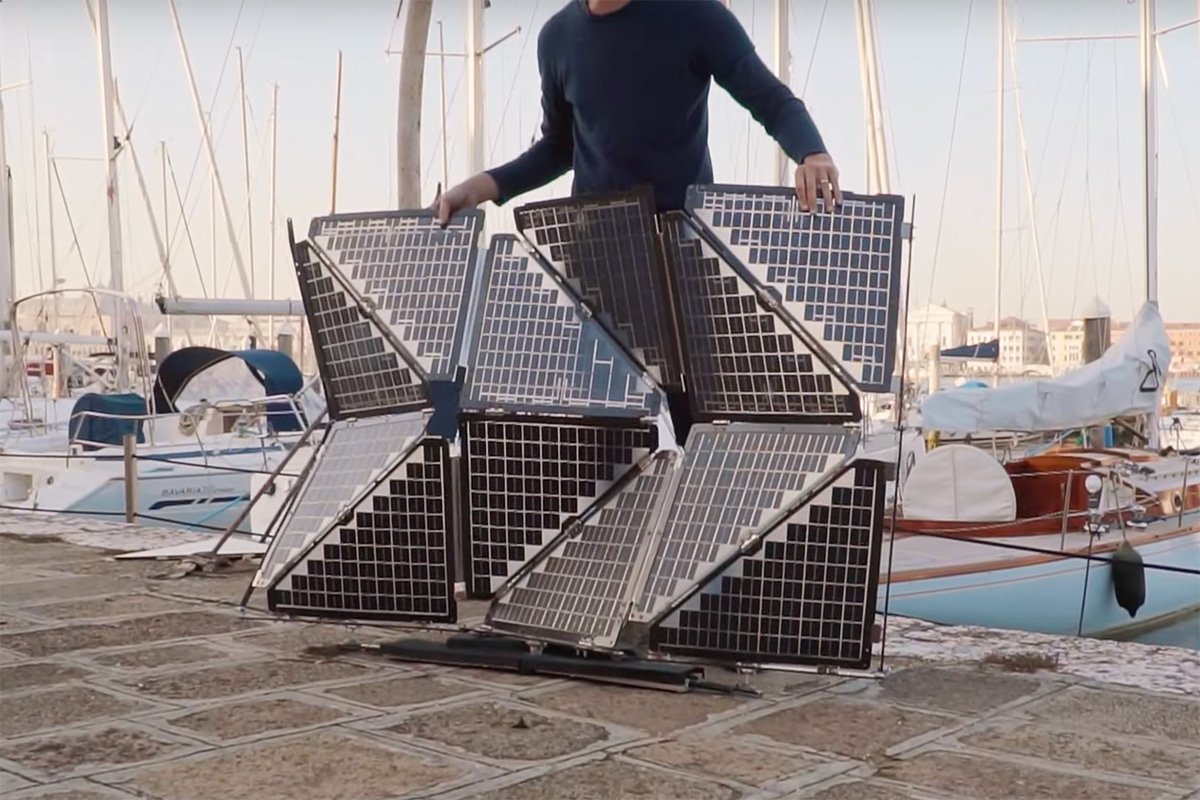 Origami gunes panelleri