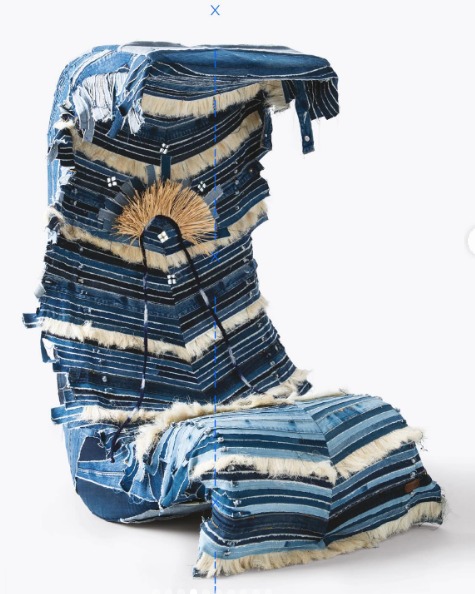 Levis kumaslariyla tasarlanan koltuklar 2