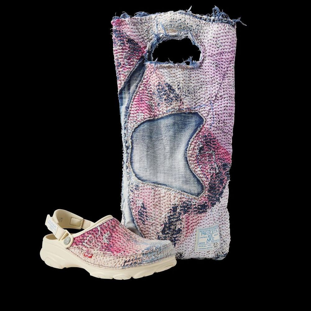 Levis kumasli Crocs terlikler 2