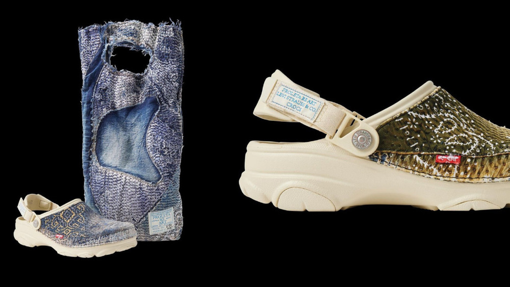 Levis kumasli Crocs terlikler 3