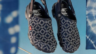 Levis kumasli Crocs terlikler 8