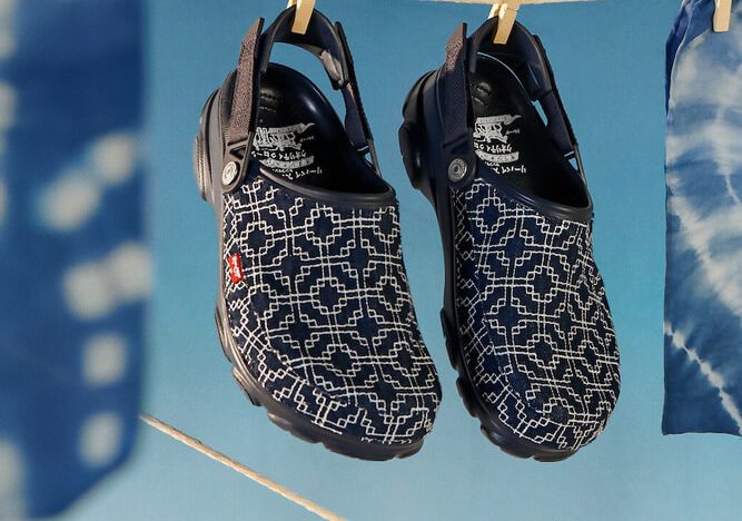 Levis kumasli Crocs terlikler 8