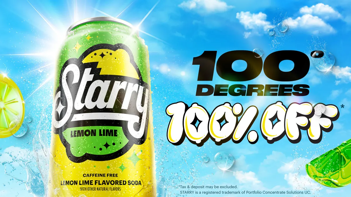 Starry limonlu soda kampanyası