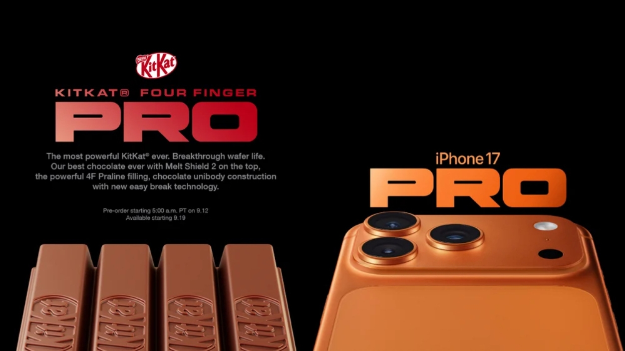 KitKat iPhone 17 Pro Parodisi