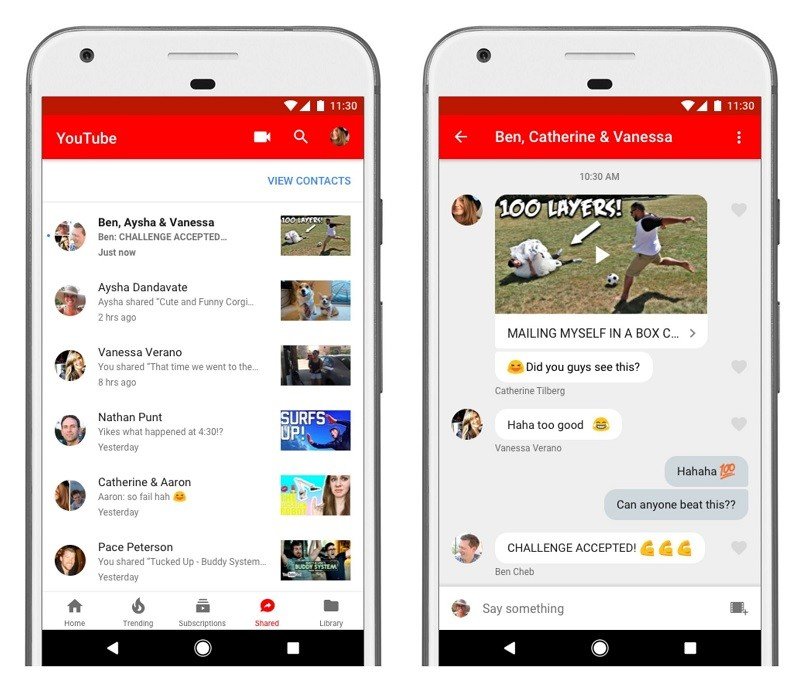 YouTube Uygulama İçi Mesajlaşma Özelliğini Sınırlı Kullanıcılarla Test Ediyor 2 youtube message