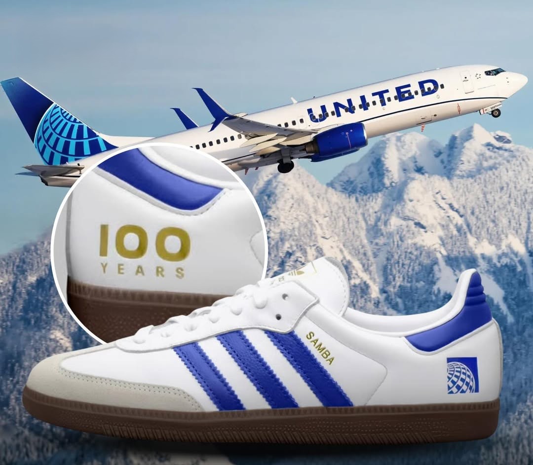 United Airlines adidas Samba