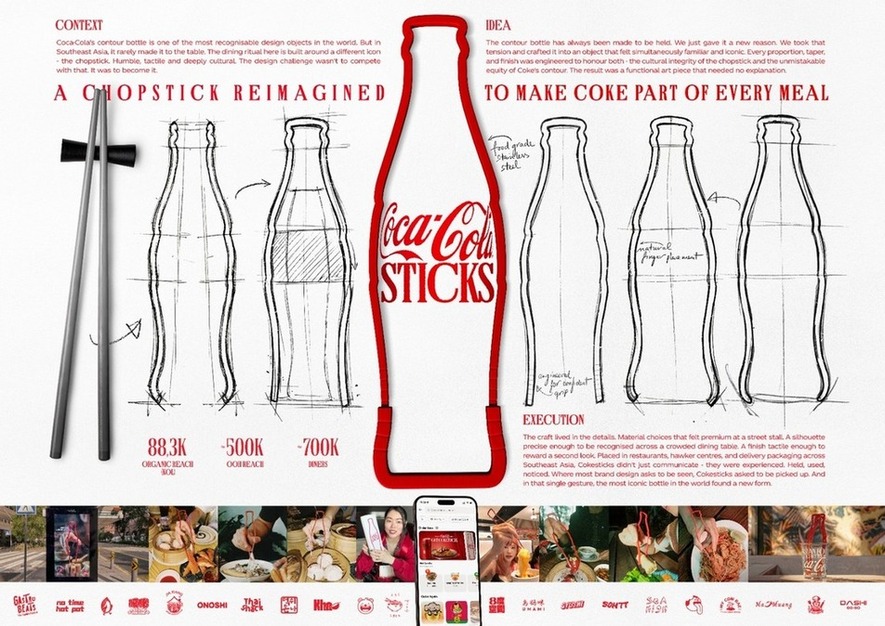 Coca-Cola İkonik Şişesini "CokeSticks" Kampanyasıyla Yemek Çubuğuna Dönüştürdü 4 cocacola yemek cubugu2