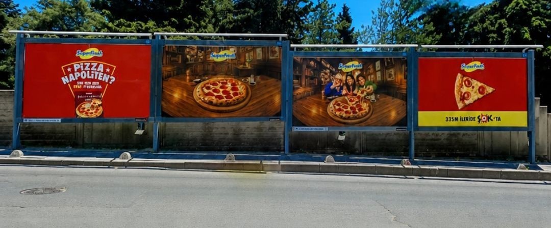 SuperFresh Pizza Dilimlerini Yön Tabelası Olarak Kullandı 2 SuperFresh