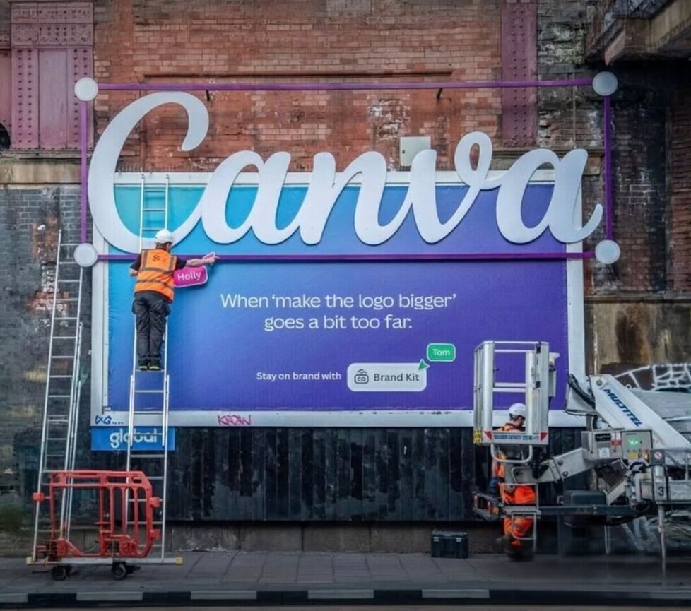 Canva, Ekiplerin Ortak Dertlerini Billboardlara Taşıdı 2 Canva